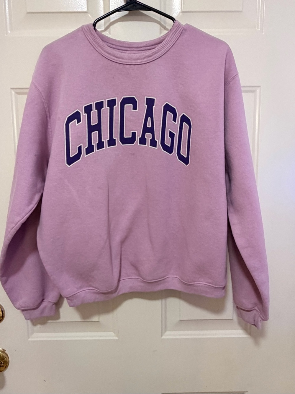 Chicago Arch Graphic Crewneck Sweatshirt - Lilac